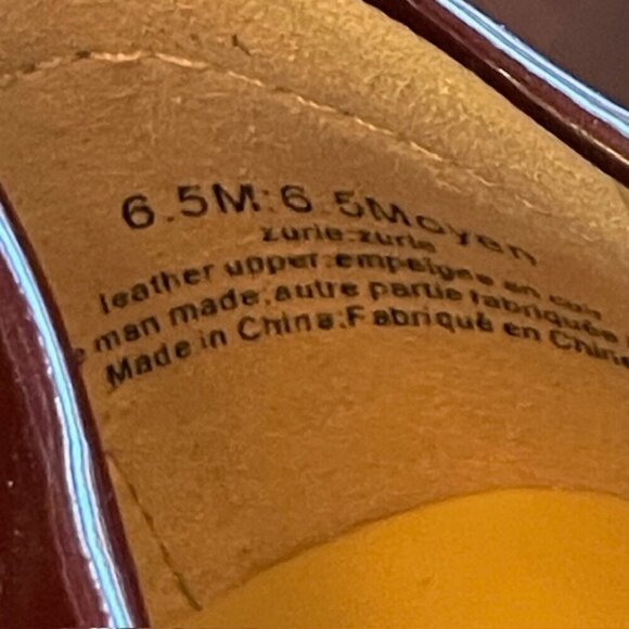 Karl Lagerfeld Patent Leather Oxford Lug Sole Loafers Burgundy 6.5M - Picture 4 of 8